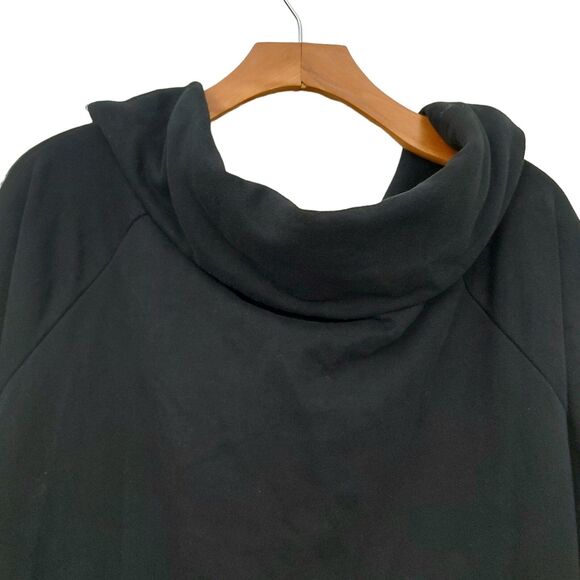 Victoria's Secret Victoria Sport Sweatshirt Womens Large Black Cozy Cowl Neck - Picture 7 of 13